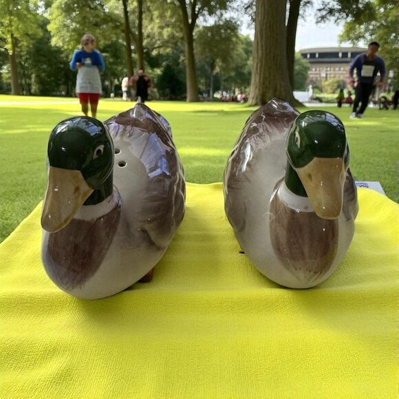 VTG Otagari Japan Mallard Duck Salt And Pepper Shaker Set OMC - Picture 1 of 5